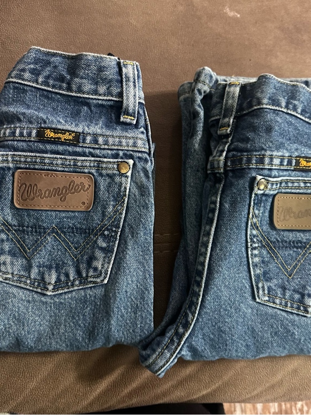 SOLD Wrangler Kids Blue Denim Jeans Pair